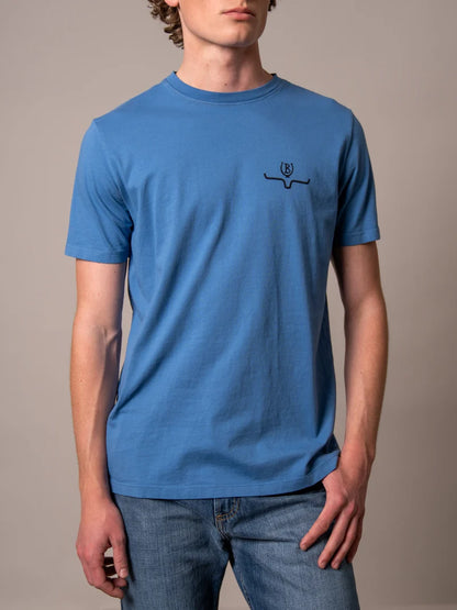 Camisa Lucky B. Bucking de Kimes Ranch para hombre (MSH0000222 Azul medio) 