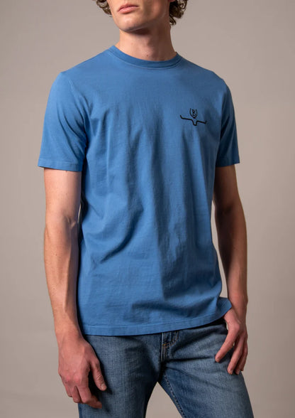 Camisa Lucky B. Bucking de Kimes Ranch para hombre (MSH0000222 Azul medio) 