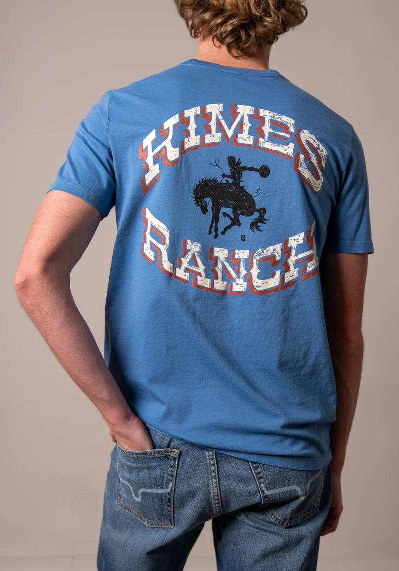Camisa Lucky B. Bucking de Kimes Ranch para hombre (MSH0000222 Azul medio) 