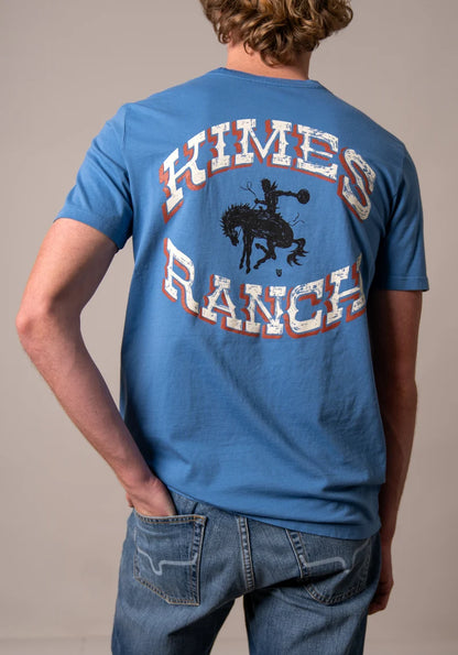 Camisa Lucky B. Bucking de Kimes Ranch para hombre (MSH0000222 Azul medio) 