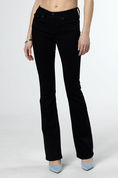 Miss Me Women's Flying Black Bootcut Jeans (M5082B162V-B01)