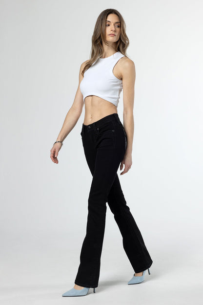 Miss Me Women's Flying Black Bootcut Jeans (M5082B162V-B01)