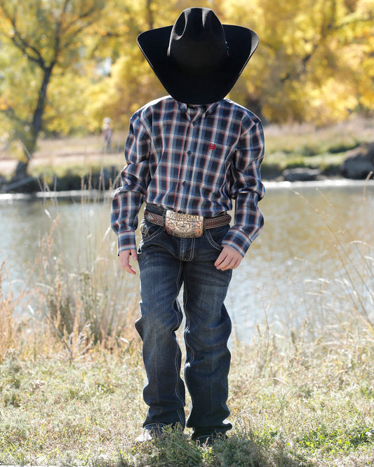 Cinch Boy's Relaxed Fit Jeans (MB16682003 Dark Stone)