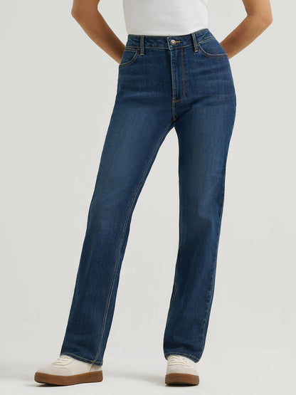 Wrangler Women's High Rise True Straight Leg Jeans (10MT1STST - Stockton)