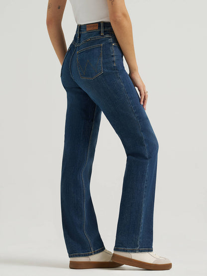 Wrangler Women's High Rise True Straight Leg Jeans (10MT1STST - Stockton)