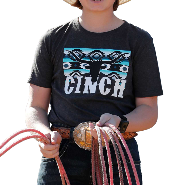 Camiseta Cinch para niño MTT7670160 BLK