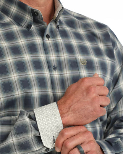Cinch Men's Long Sleeve Shirt (MTW1106129 NAV)