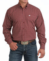 Cinch Men's Long Sleeve Shirt (MTW1106141 BUR)