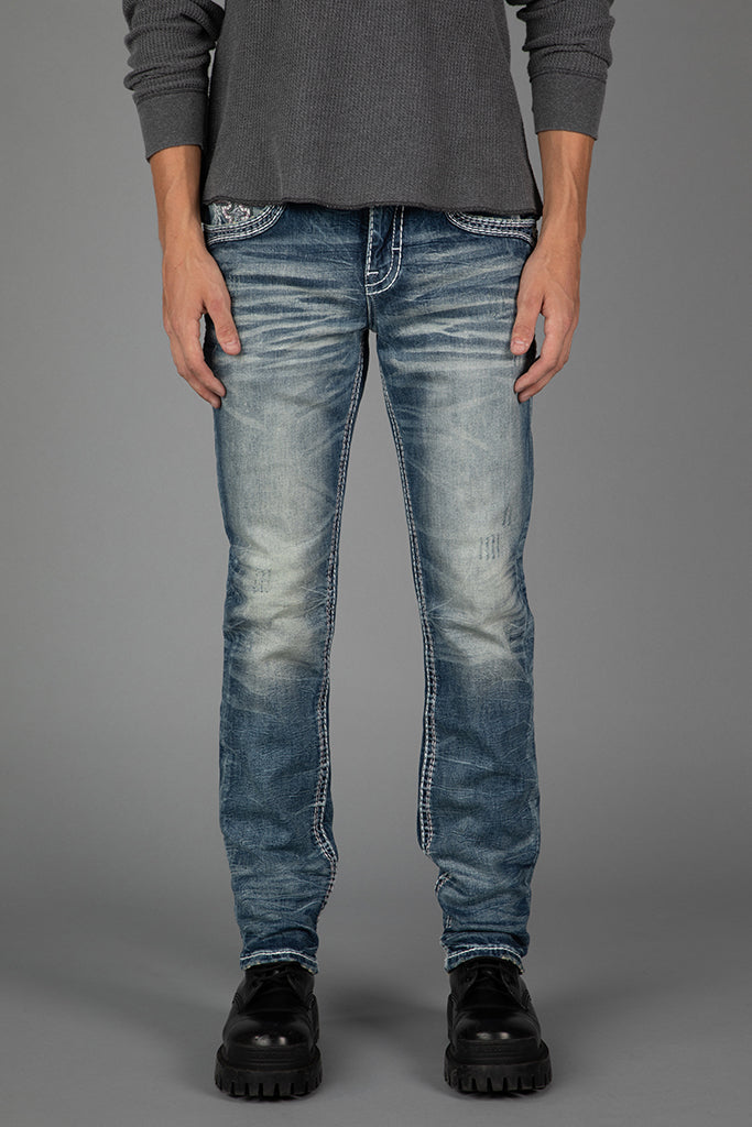 Rock Revival Men's Brayen J228 Straight Jeans (RP2355J228R)