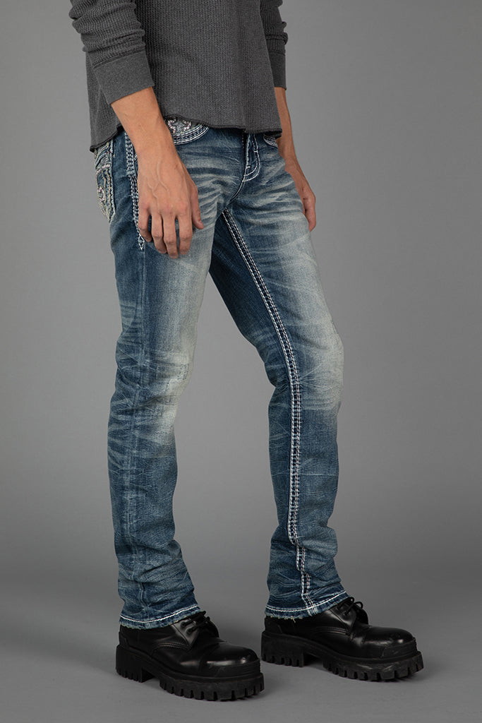 Rock Revival Men's Brayen J228 Straight Jeans (RP2355J228R)