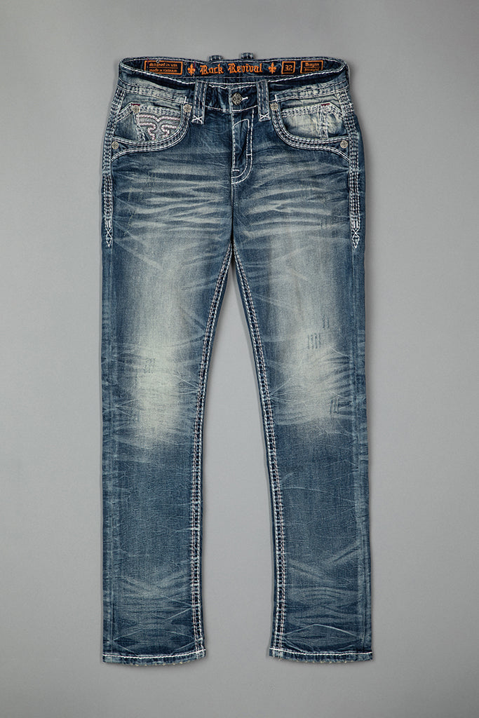 Rock Revival Men's Brayen J228 Straight Jeans (RP2355J228R)