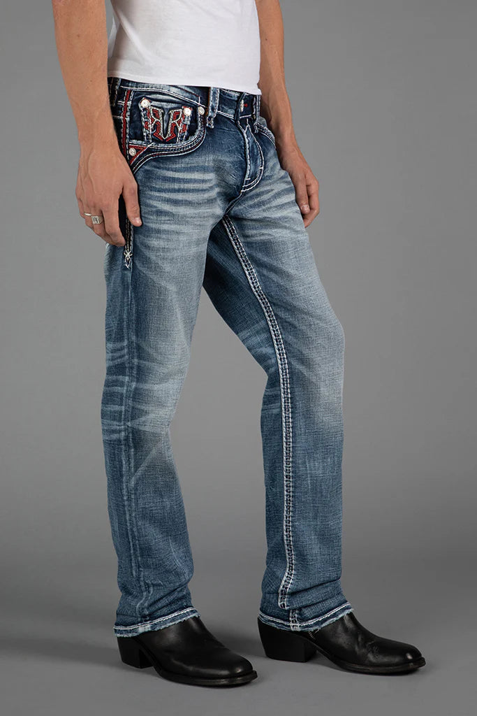 Rock Revival Men's Hayes J204 Straight Jeans (RP3922J204R)