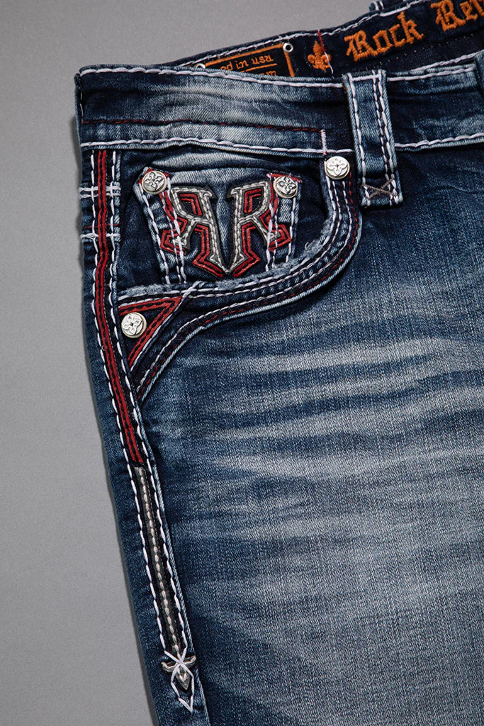 Rock Revival Men's Hayes J204 Straight Jeans (RP3922J204R)