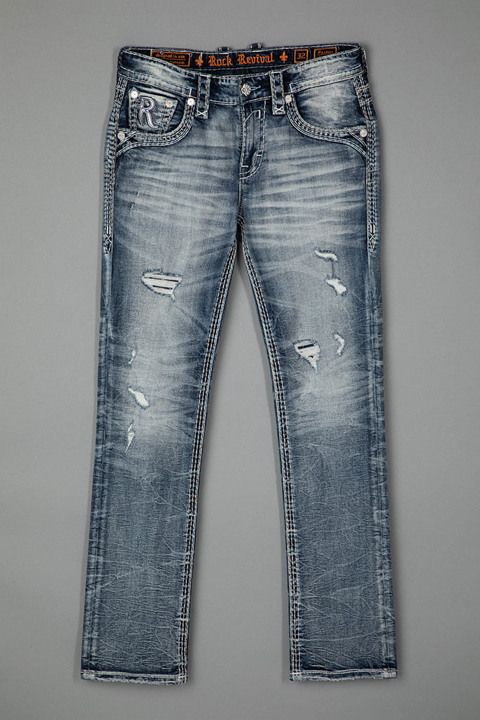 Rock Revival Men's Paxton J202R Straight Jeans (RP5586J202R)