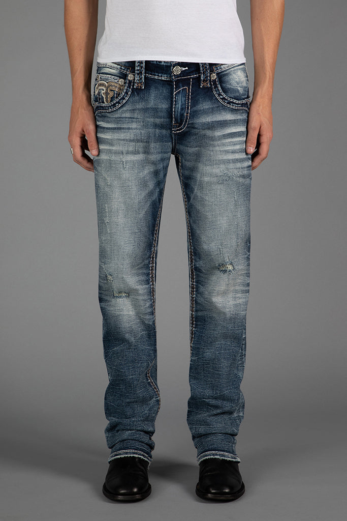 Rock Revival Men's Xander J201R Straight Jeans (RP5639J201R)