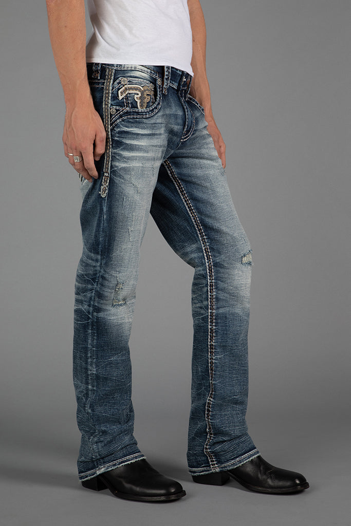 Rock Revival Men's Xander J201R Straight Jeans (RP5639J201R)
