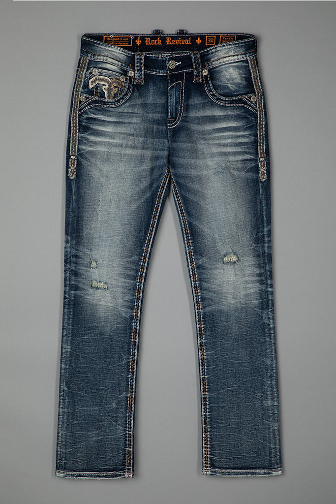 Rock Revival Men's Xander J201R Straight Jeans (RP5639J201R)