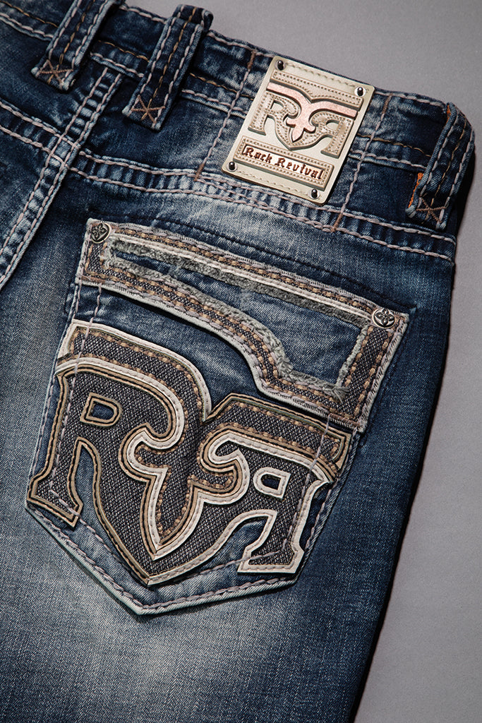 Rock Revival Men's Xander J201R Straight Jeans (RP5639J201R)