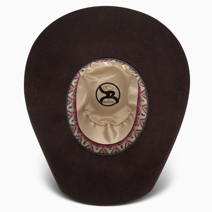 Sombrero vaquero de lana Resistol by Hooey 4X Day Money (RWHODM-904222 Chocolate)