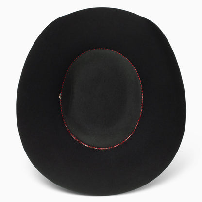 Sombrero vaquero de lana Presidio 4X de Resistol by Hooey (RWHOPD-904207 Negro)
