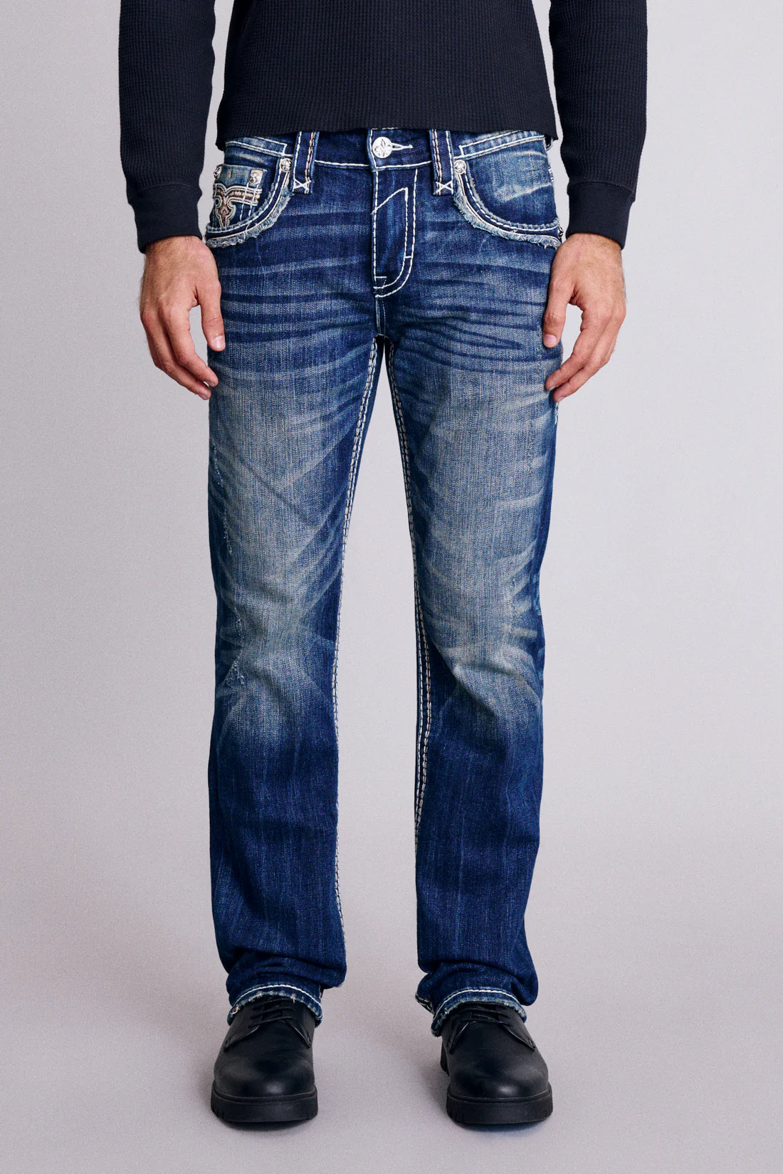 Rock Revival Men's Tristan J204 Straight Jeans (RP5570j204R)