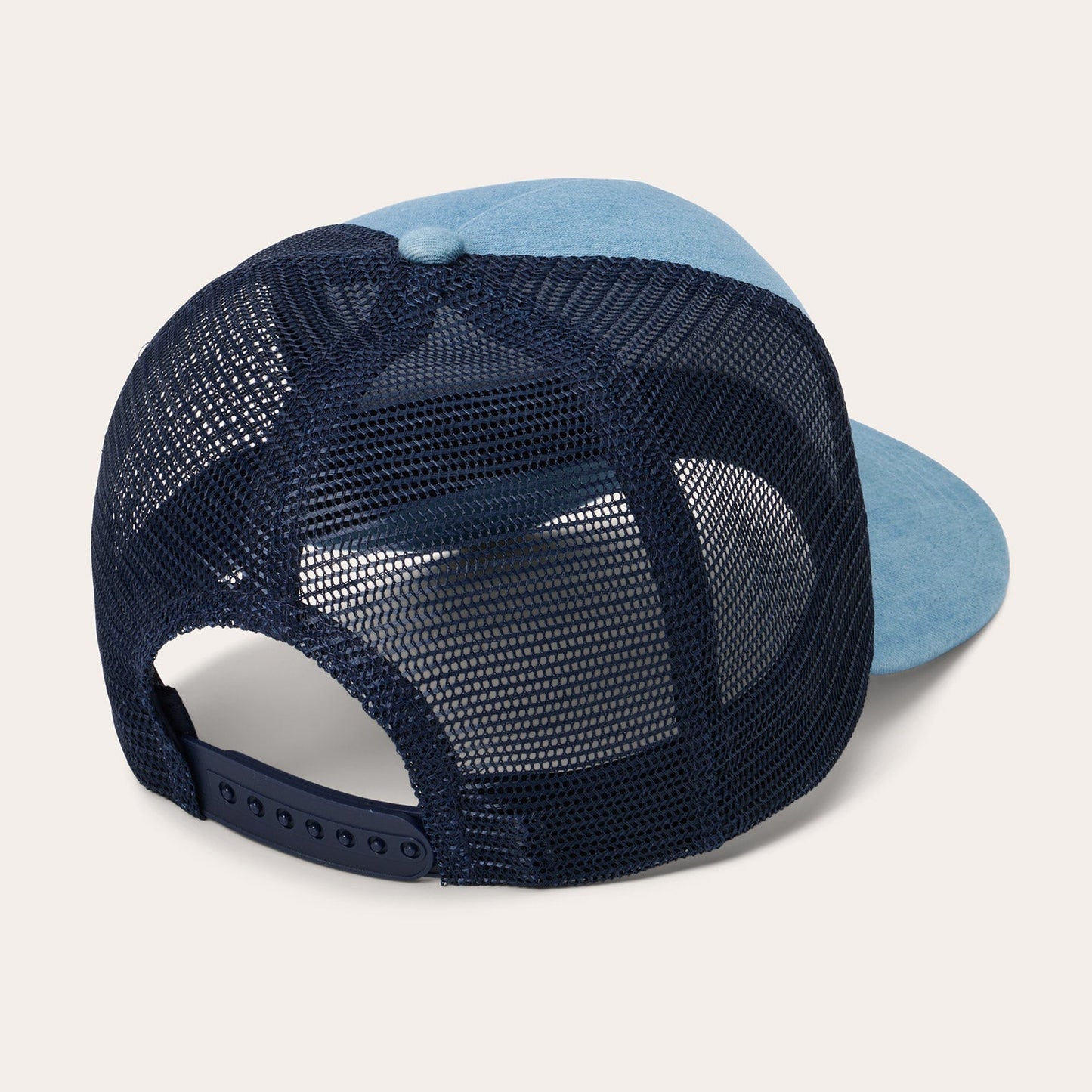 Stetson Washed Denim 1865 Patch Trucker Snapback (SCDNSP-0026DMRU / DEN/WHT)