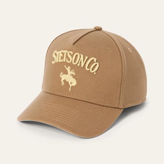 Stetson Canvas Rider Trucker Hat Snapback (SCSCTA-0010 / BRN)