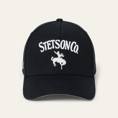 Stetson Canvas Rider Trucker Hat Snapback (SCSCTA-0010 / BLK)