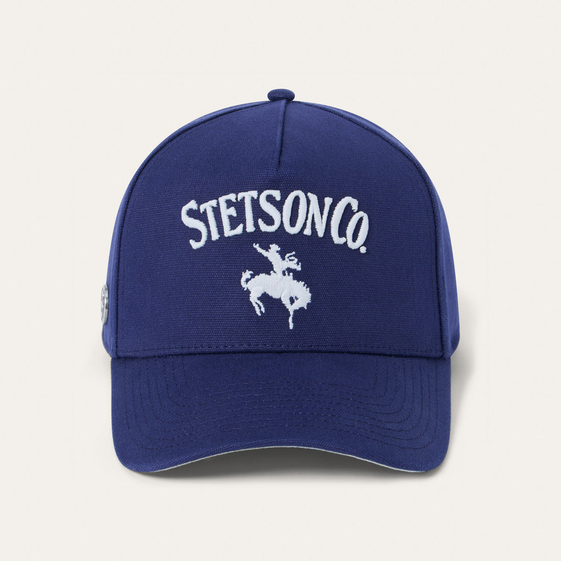Stetson Canvas Rider Trucker Snapback (Cotton Canvas A-Frame / Navy)
