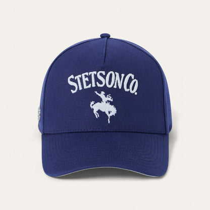Stetson Canvas Rider Trucker Snapback (Cotton Canvas A-Frame / Navy)