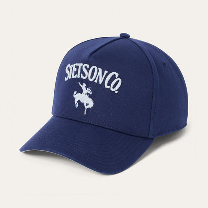 Stetson Canvas Rider Trucker Snapback (Cotton Canvas A-Frame / Navy)
