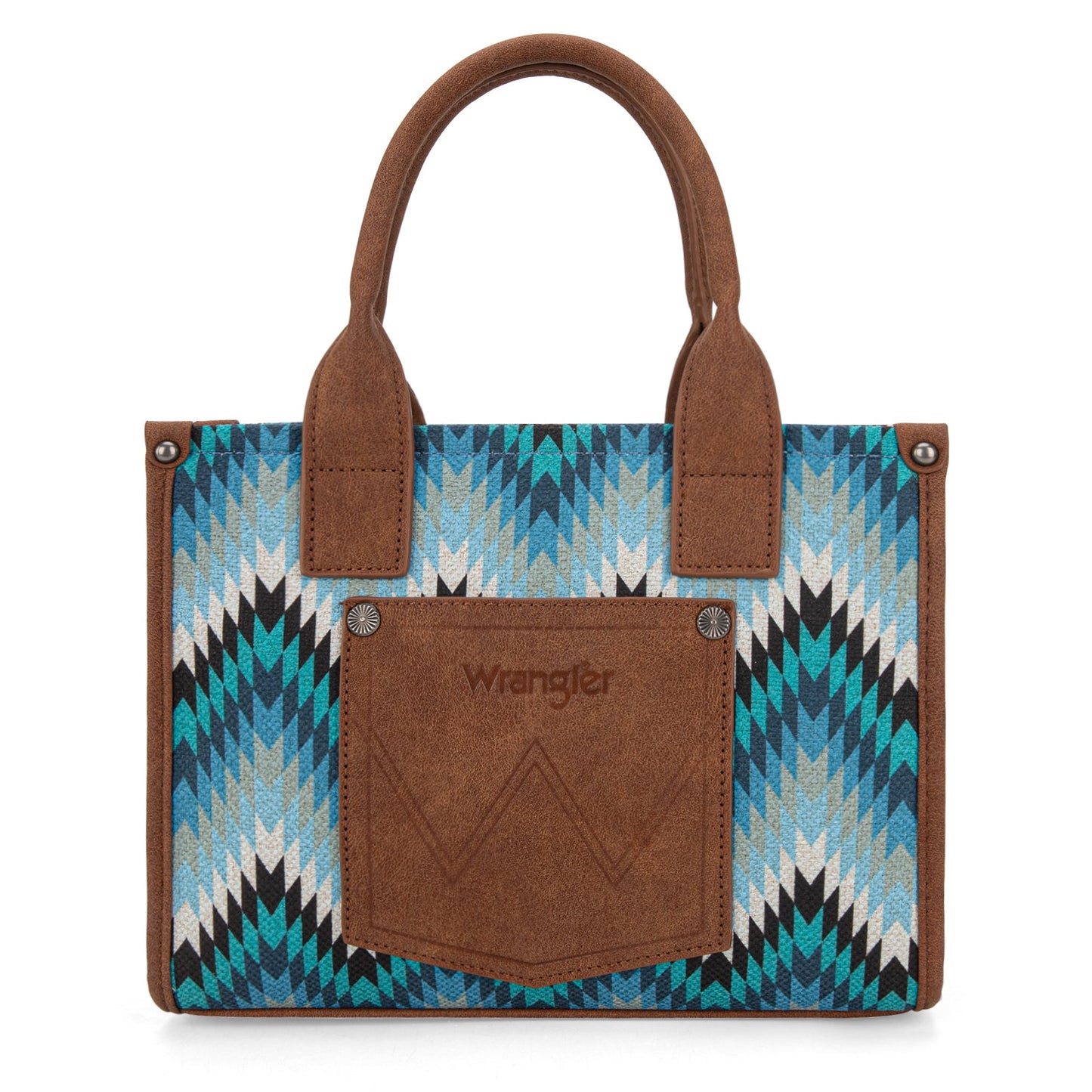 Wrangler Southwestern Pattern Dual Sided Print Tote/Crossbody (WG2211-8120SJN / Jean)
