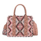 Wrangler Southwestern Pattern Dual Sided Print Tote/Crossbody (WG2213-8120SDPK / Dark Pink)