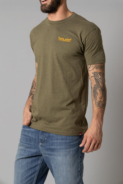 Kimes Ranch Men’s Woody T-Shirt (Military Green)