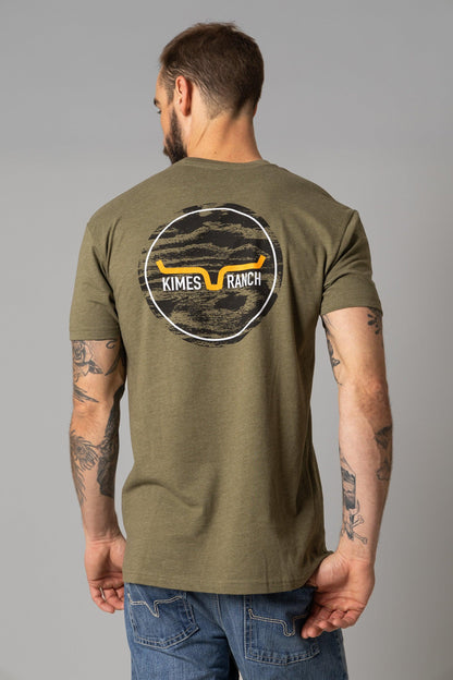 Kimes Ranch Men’s Woody T-Shirt (Military Green)