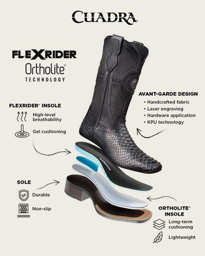 Cuadra Men's Western Rodeo Honey Boots (CU978-L/3Z2YPH - Maverick Cafe)