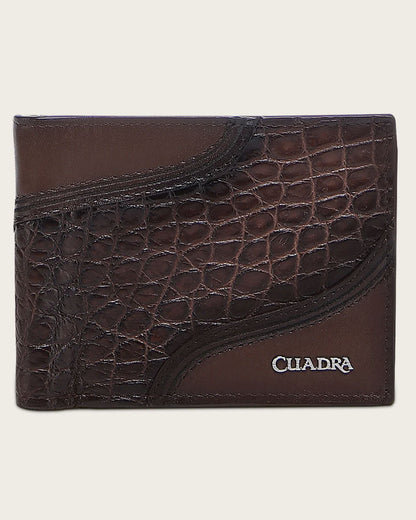 Cuadra Brown Ultra Exotic Alligator Wallet (BC041AL/DU718 Brown)