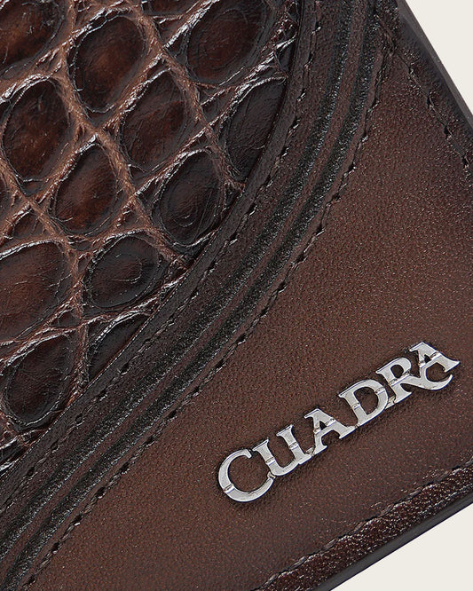 Cuadra Brown Ultra Exotic Alligator Wallet (BC041AL/DU718 Brown)