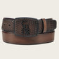 Cuadra Men's Honey Brown Bovine Western Belt (BC343/CV501RS)