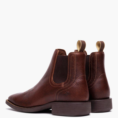 Botas Western de punta cuadrada Durango Shyloh resistentes a los resbalones en color castaño tostado para hombre (DDB0526)
