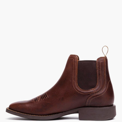 Botas Western de punta cuadrada Durango Shyloh resistentes a los resbalones en color castaño tostado para hombre (DDB0526)