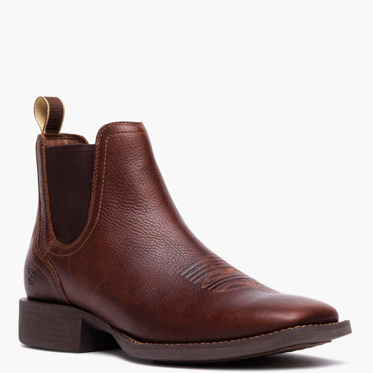 Botas Western de punta cuadrada Durango Shyloh resistentes a los resbalones en color castaño tostado para hombre (DDB0526)