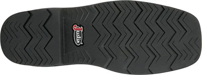Botas Justin Mans de 11" con punta de acero, resistentes al agua y color marrón búfalo de agua (PD4066)