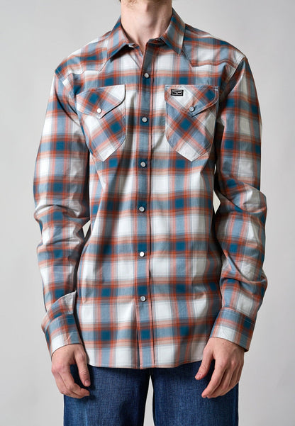 Kimes Ranch Men's Hays Dress Shirt (Mid Blue)