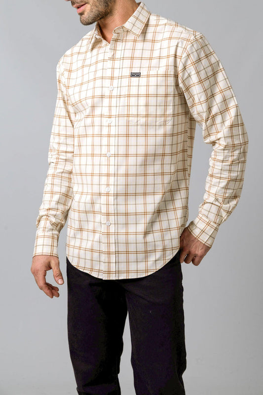 Kimes Ranch Men's Lucas Long Sleeve Shirt (Natural)