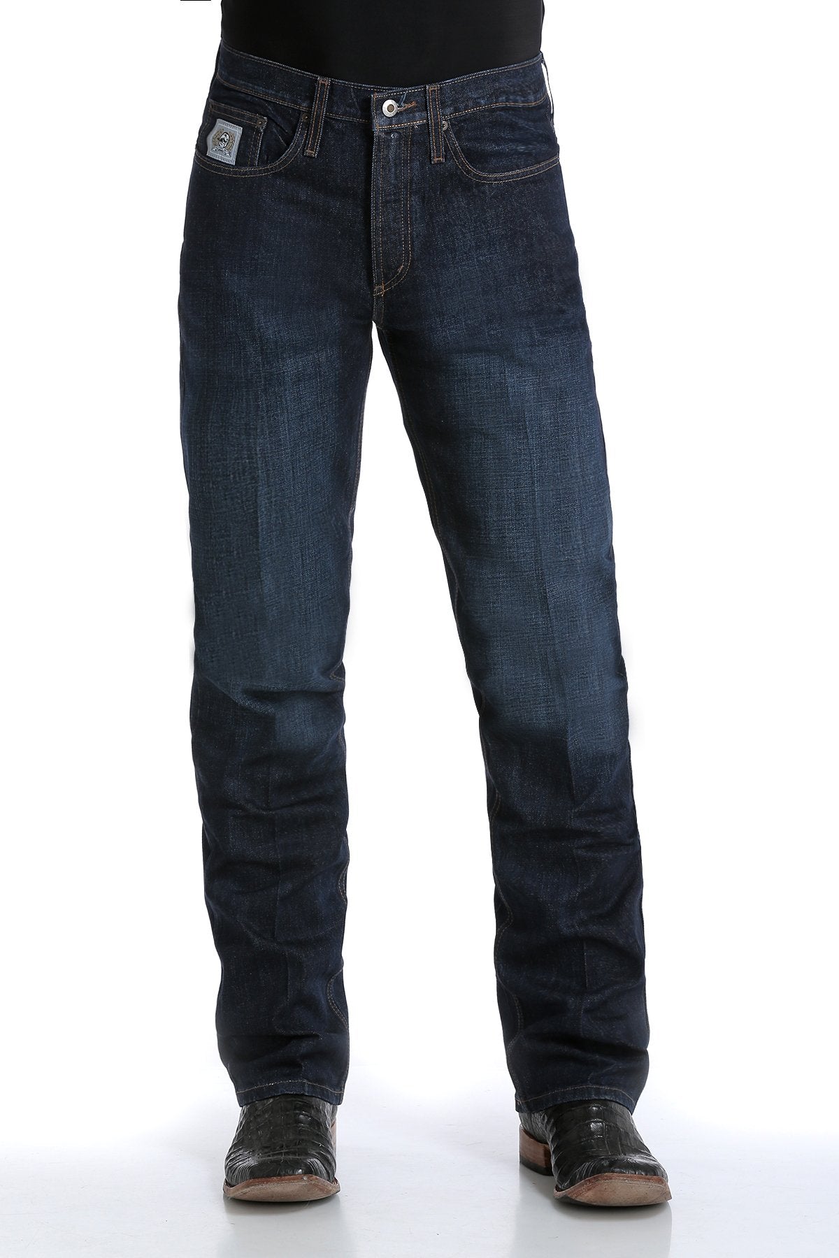 Cinch Men's Slim Fit Silver Label Jeans (MB98034002 IND / Dark Stone)