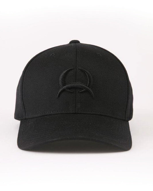Gorra Cinch Flexfit ajustada para hombre, negra sobre negro, con logotipo Arena Flex (MCC0627734 Negro)