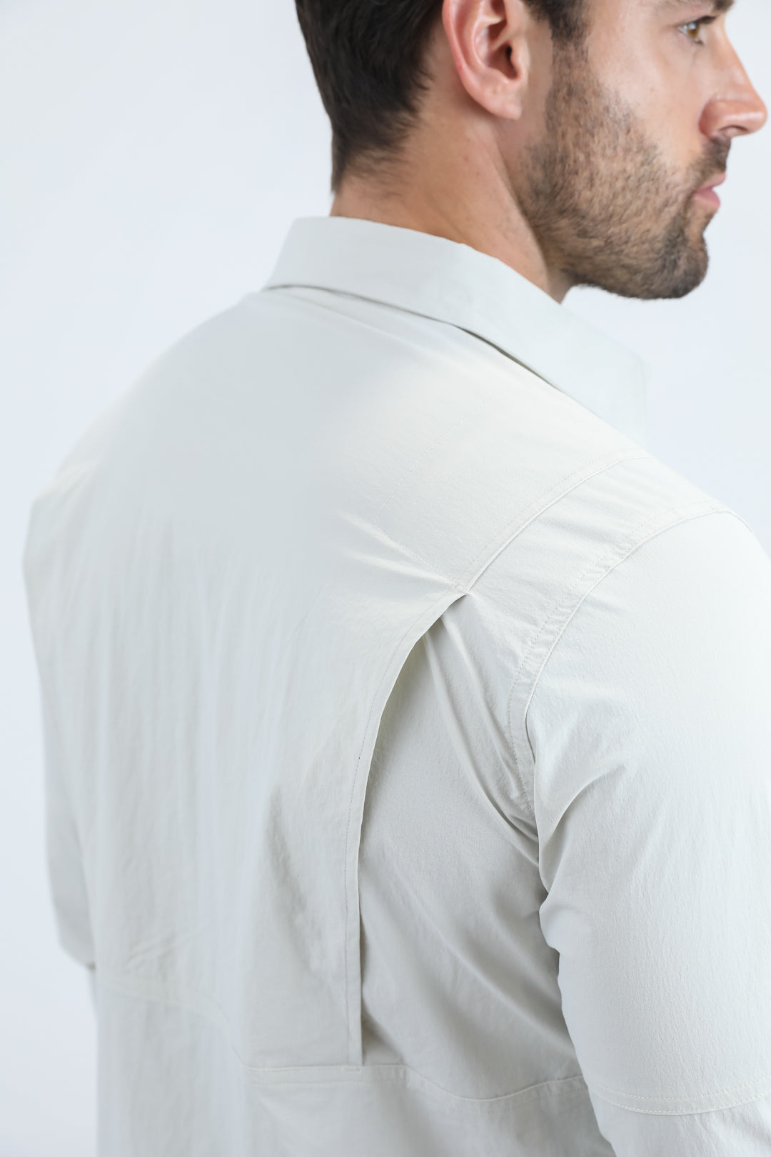 Platini Men's Performance Fishing Long Sleeve Shirt (PGL11201 Stone)