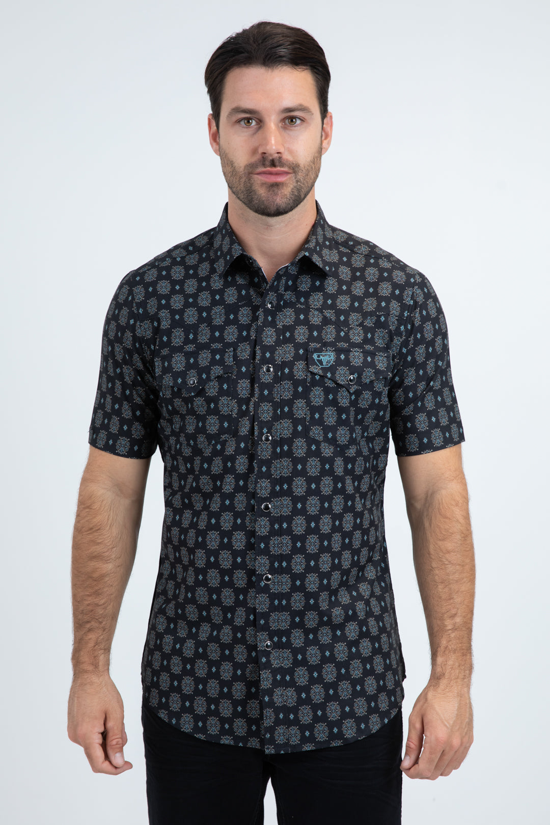 Camiseta de manga corta para hombre Platini Performance Gear (PGW11144 / NEGRO)