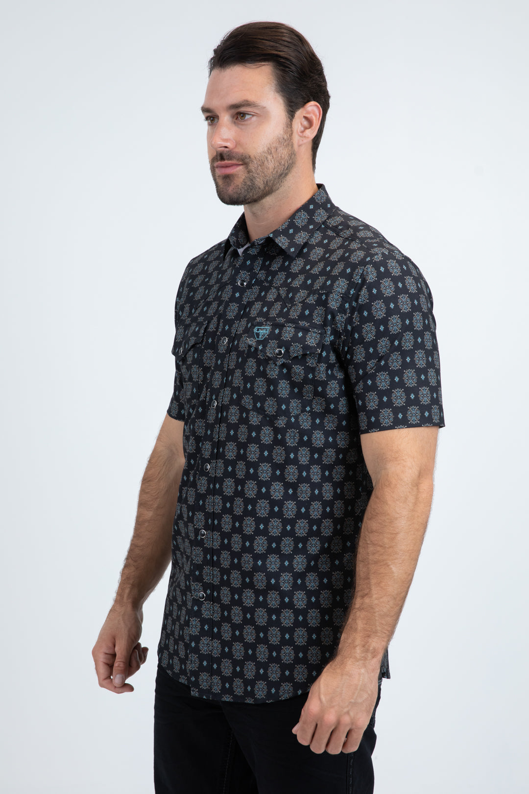 Camiseta de manga corta para hombre Platini Performance Gear (PGW11144 / NEGRO)